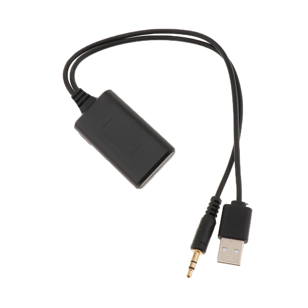 12V 3.5mm Car Radio Bluetooth Audio Adapter Aux Cable for BMW E90/ E91/ E92/ E93
