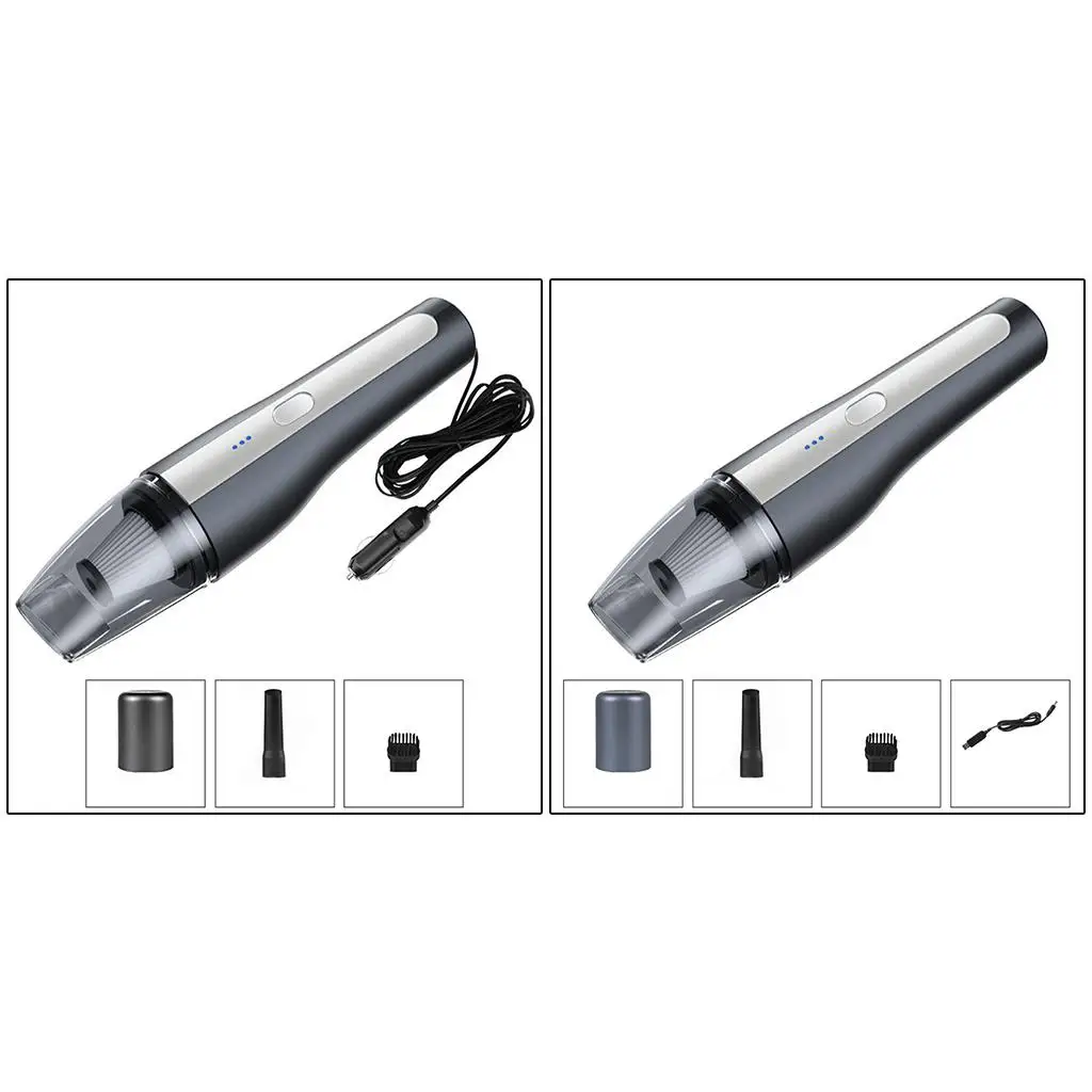 Car Vacuum Cleaner Rechargeable Three-Layer  Filter Strong Suction Fit for Interior Detailing