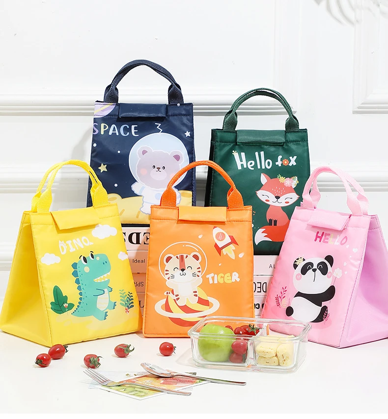Kids Lunch Bag for School – Portable Cartoon Insulated Thermal Tote, Reusable Bento Pou... - SKU KLB01902 - UGI Packaging