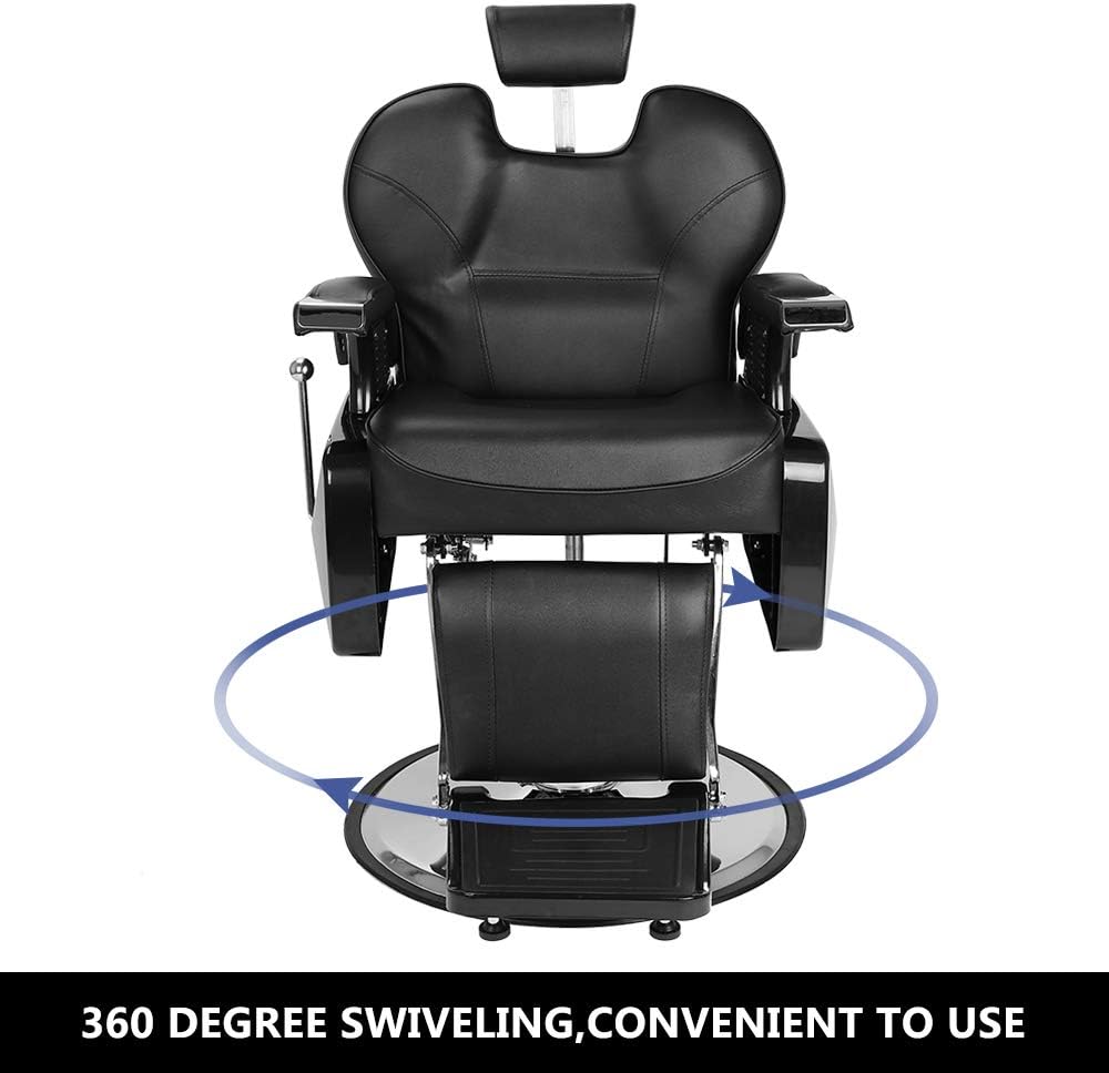 Description Picture 6 of itemOmySalon All Purpose Hydraulic Barber Chair Recline 360 Degree Swivel Height Adjustable Heavy Duty Hairdresser Chair Beauty Salo