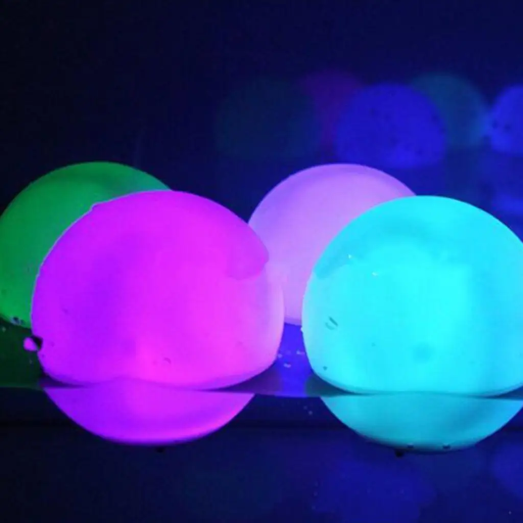 Inflatable Pool Floating Ball LED Beach Ball Glowing PVC Ball for Swimming Pool