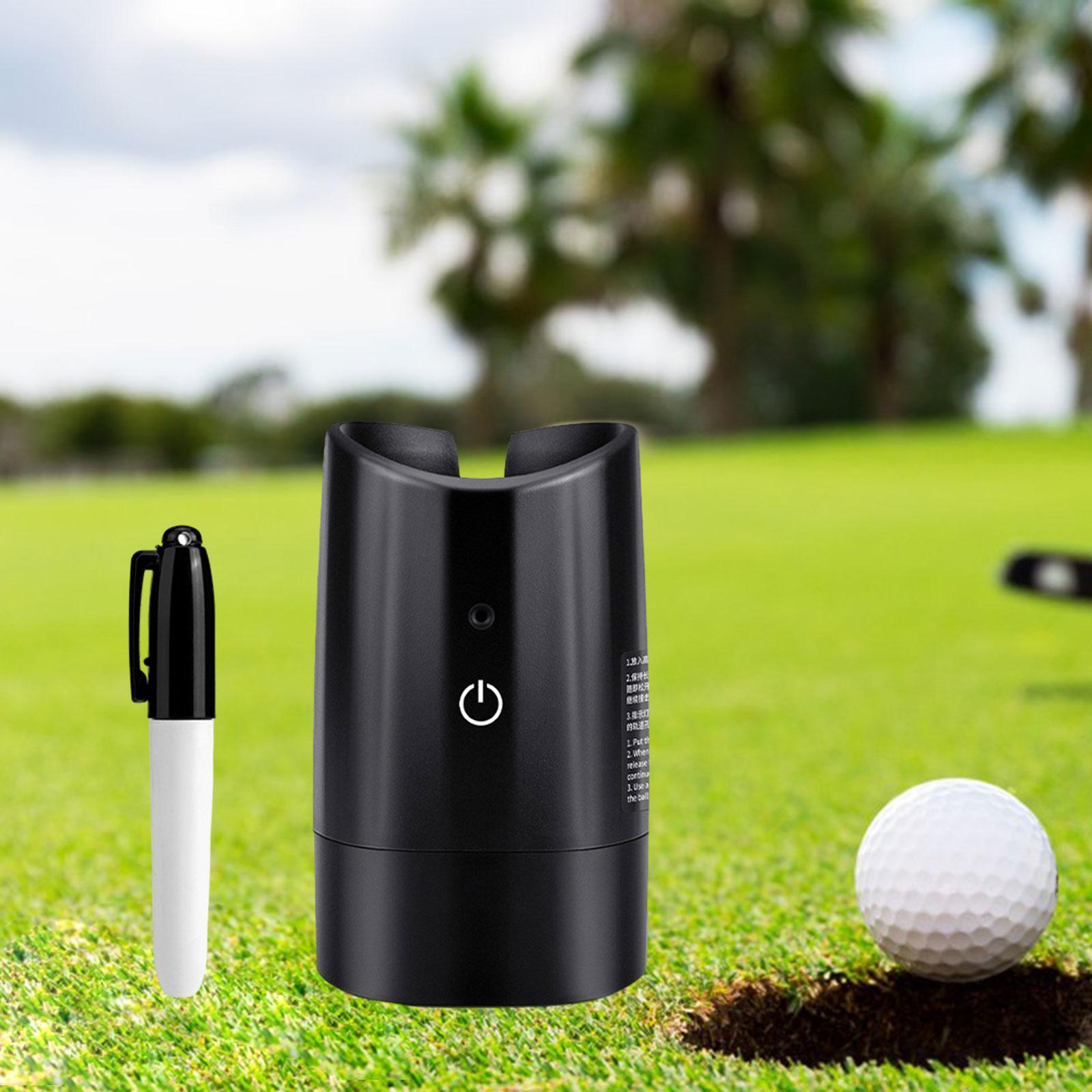 Golf Ball Liner with Pen Golf Accessories Ball Marker Multifuctional Multi Template Golf Liner Draw The Ball Clip Electric