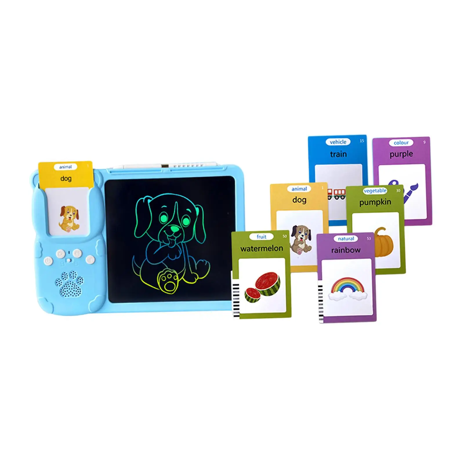 Kids Writing Tablet Montessori Toys Early Educational Device with Drawing Board for Girls Boys Toddlers Children Kids Gifts
