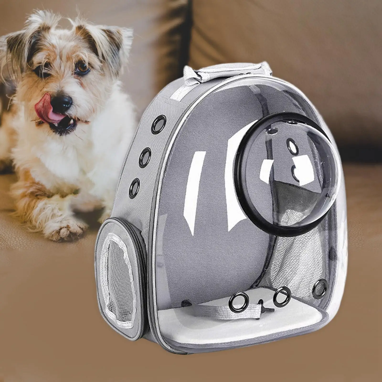 Pet Backpack Handbag Heat Proof Space Capsule Dog Cat Carrier Bag Carrying Travel Bag for Traveling Outdoor Use Hiking Walking