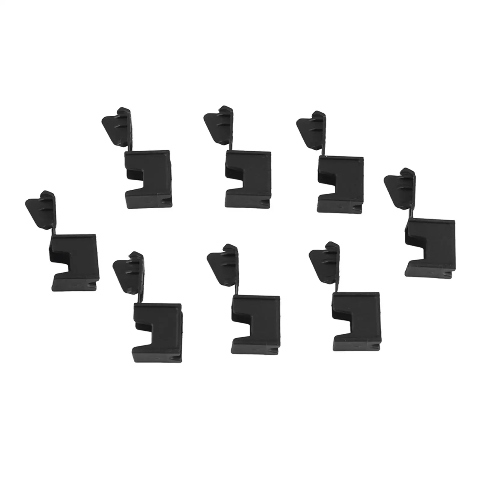 8Pcs Convertible Roof Top Hinge Cover Clips Spare Parts 54377187747 Black