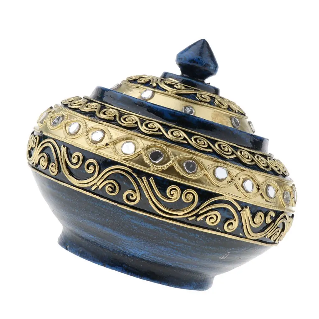 Vintage Wooden Storage Box, Jewelry Treasure Organizer Chest Case, Thailand Style Exquisite Trinket Storage Holder