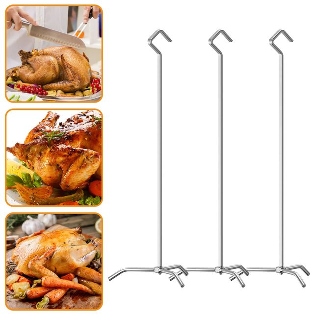 Vertical Removable Super Skewers Turkey Holder Poultry Hanger for