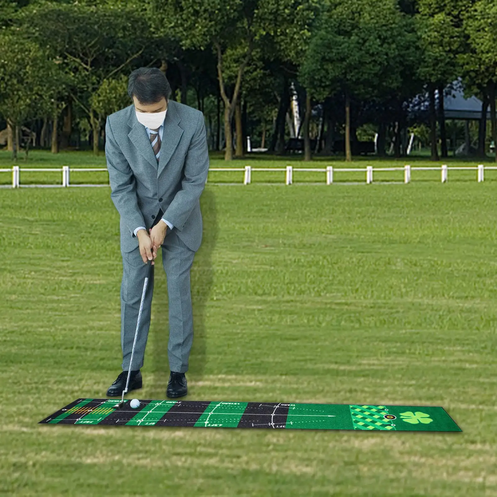 Golf Putting Mat Golf Practice Training Aid Golf Putting Green for Backyard Golf Accessories