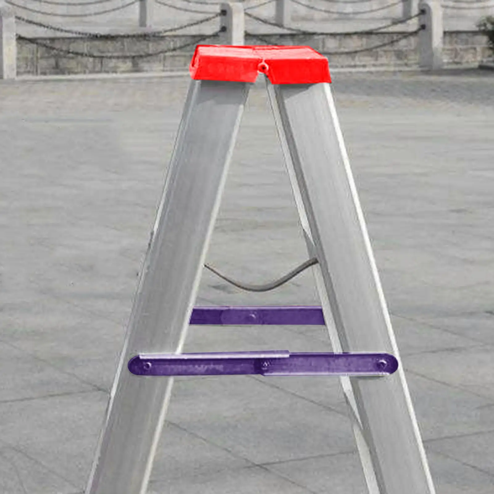 2x Aluminum Step Ladder Hinge Reinforced Tie Rod with Screws Stepladders Locator Attachment for Herringbone Ladder Accessories