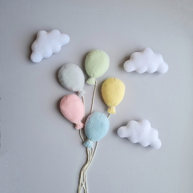 Neugeborene Foto posiert Requisiten Wolke/Ballon Filz Baby Fotoshooting Requisiten schöne Foto posiert Ausrüstung Säugling Foto Hintergrund a2ub – Detail 4