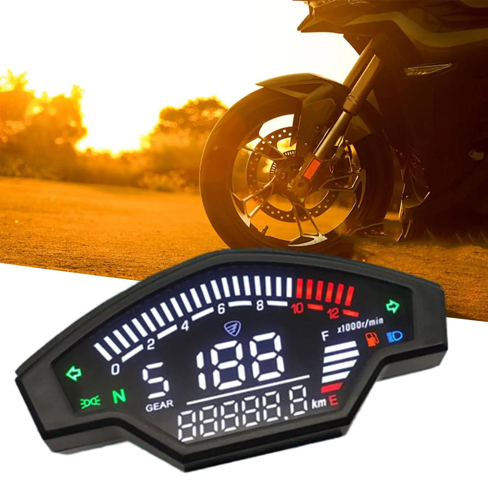 Motorcycle Speedometer Motorbike Tachometer Odometer for Vortex200 Refit