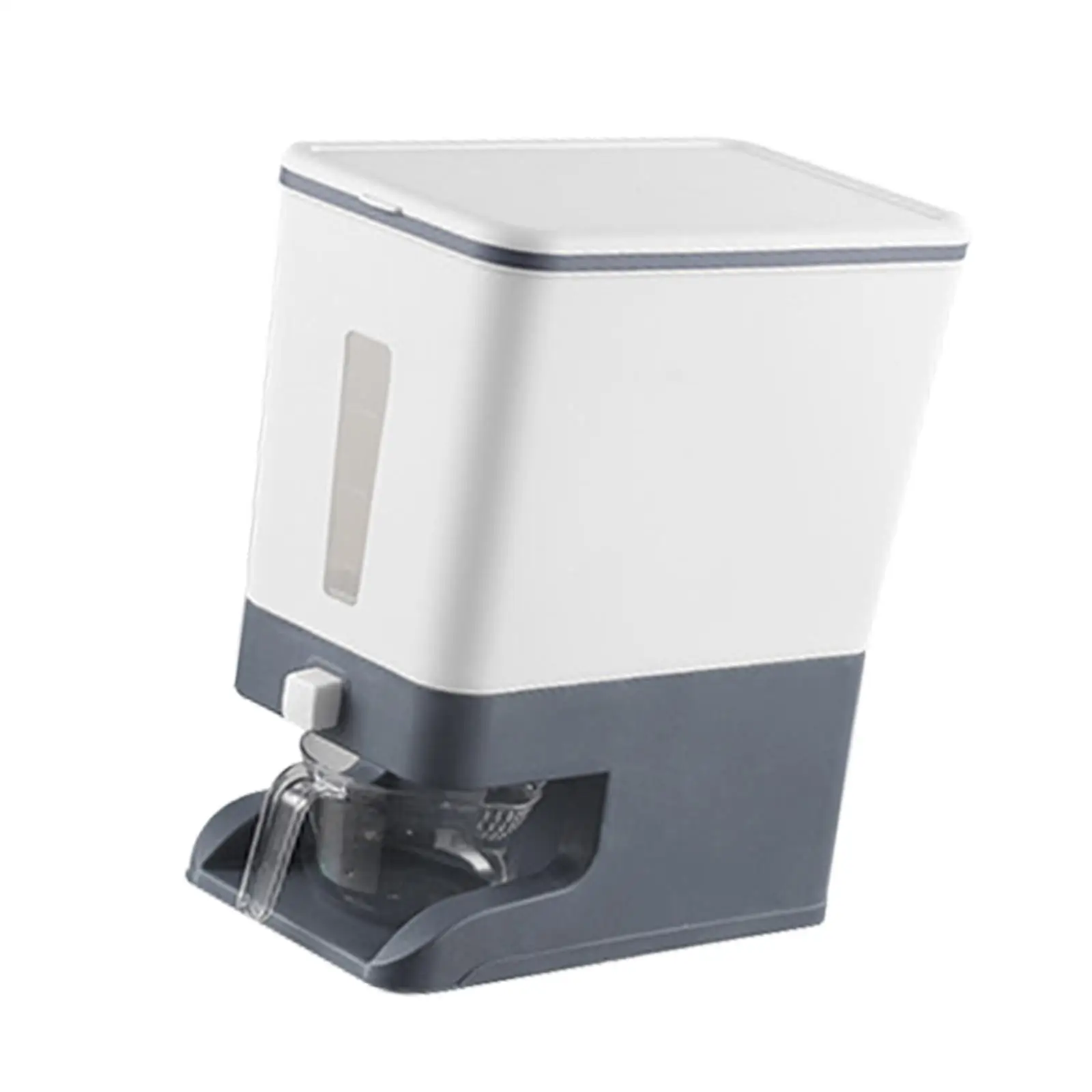 10kg Rice Dispenser Cereal Dispenser Food Container Rice Storage Bin Sealed Lid for Grain Nuts Snacks Rice Beans