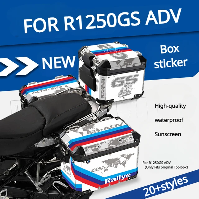 Kit 2 Adesivi per valigie vario BMW R1200 R1250GS (Globo Nero) bags  stickers - Stickers Line