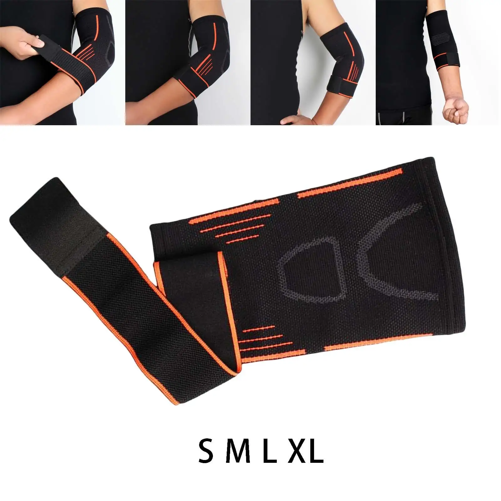 Elastic Elbow Brace Arms Support Wrap Breathable Protector Nylon Compression Sleeve for Tennis Adult Workout Skating Youth