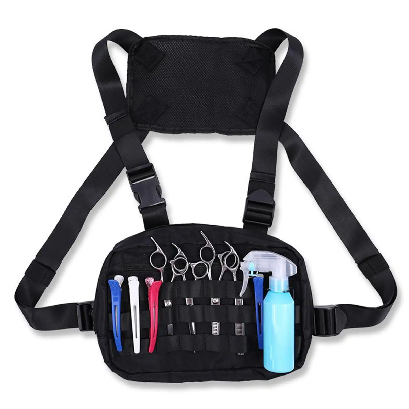 Multifunctional Barber Hairdressing Tools Carrier Chest Bag Storage Pouch