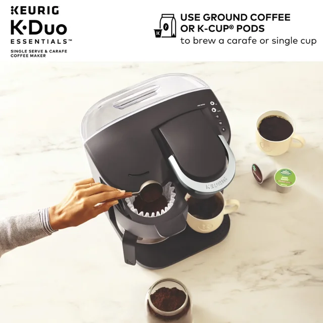 K-Cafe Essentials Single Serve K-Cup Pod Coffee, Latte and Cappuccino  Maker, Black - AliExpress