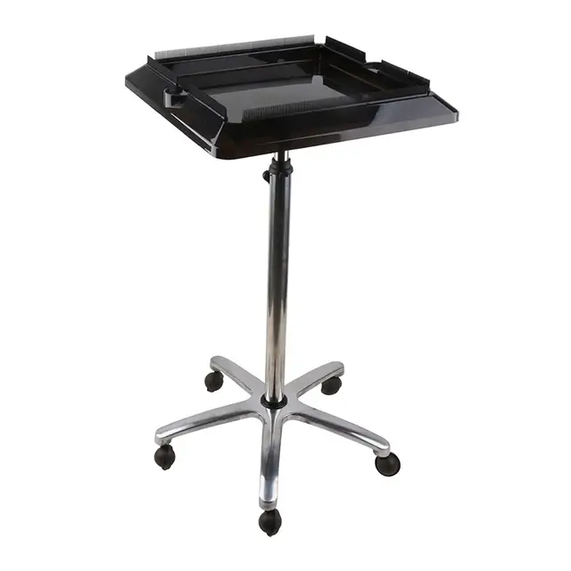 ZhdnBhnos Removable Hair Extension Tool Tray Wigs Holder Rolling Trolley  Storage Cart for Hairstylist Height Adjustable