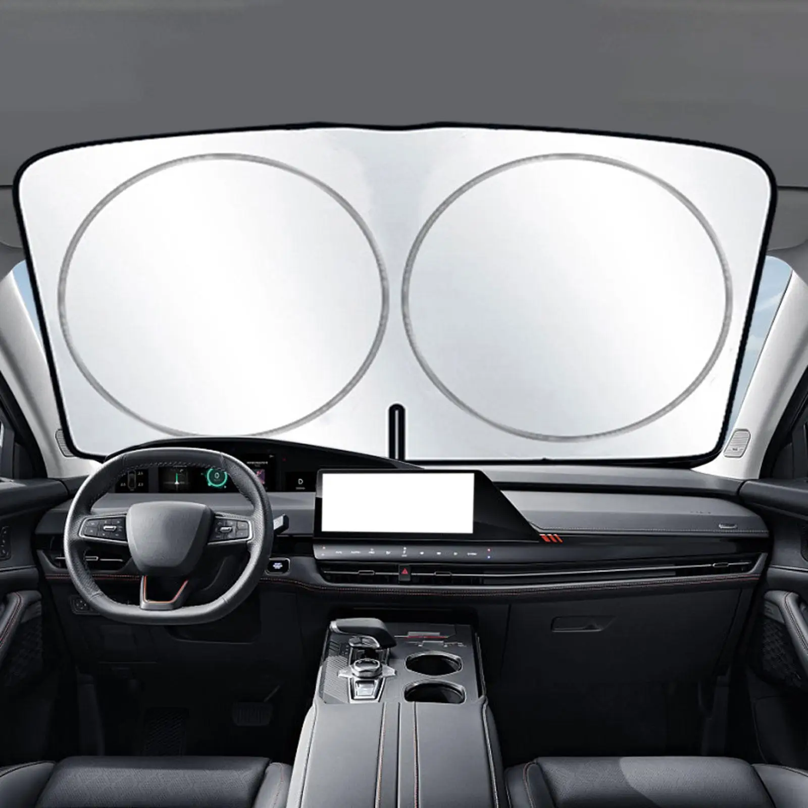 Car Windshield Sun Shade Blocks Sun and Heat Foldable Interior Accessories Sun Visor Protector for Sedans Automotive Suvs