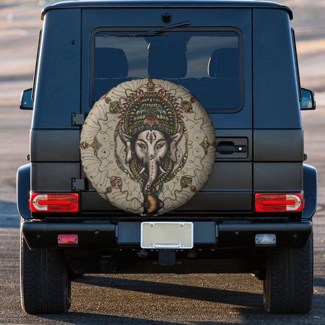 Retailer Colorful Sugar Skull Spare Tire Cover for Jeep, Camper, SUV With or Without Backup Camera Hole