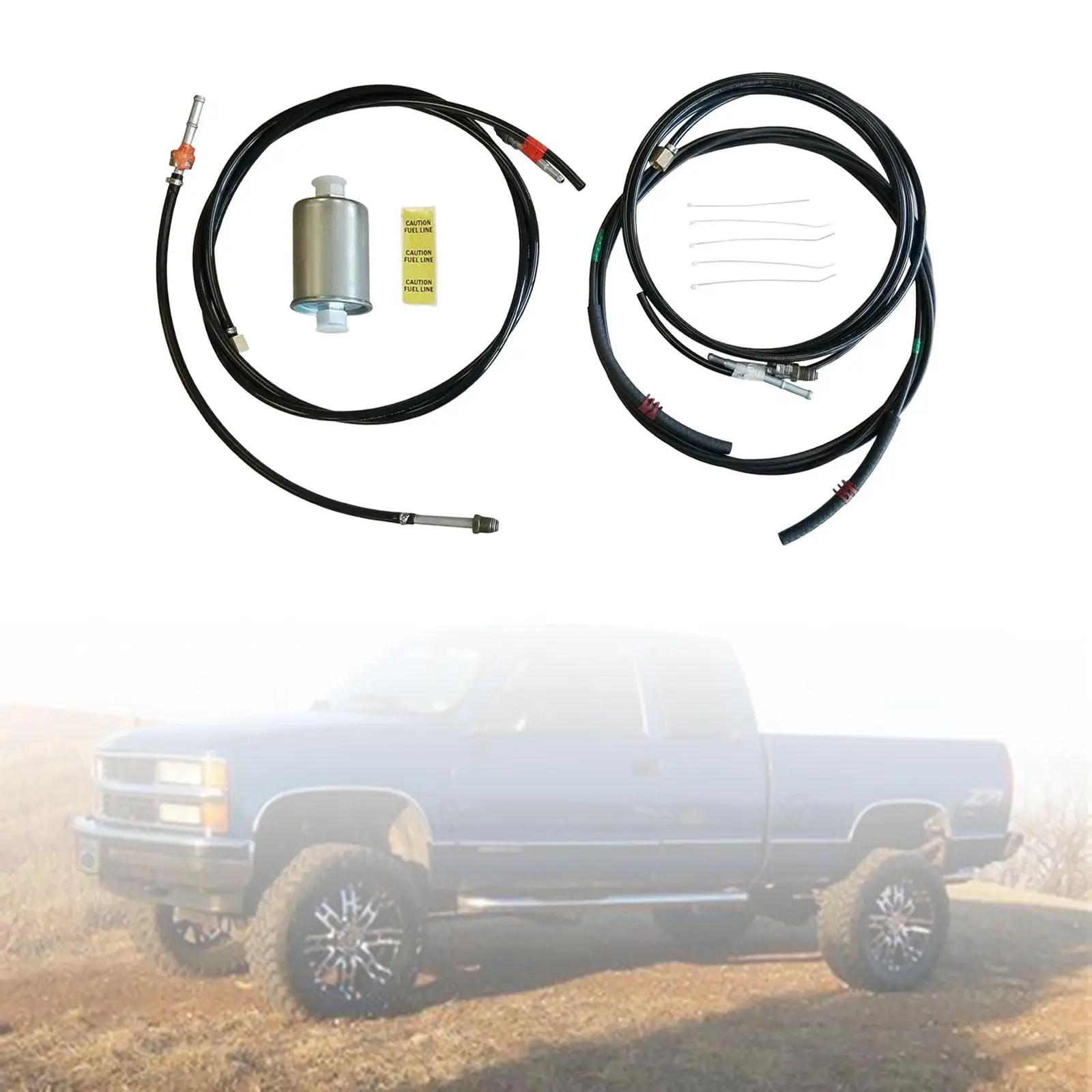 Fuel Lines Nfr0013 Spare Parts Durable Accessories Replacement Replacement Tube Set for GMC 1988-1997 Stable Performance