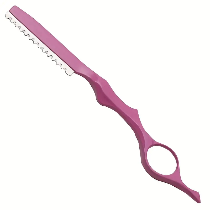 1Pcs Haar Ausdünnung Rasierer Mit Klinge Professionelle Luftfahrt Aluminium Salon Barber Rasierklingen Friseur Cutter Messer C0001A – Detail 4