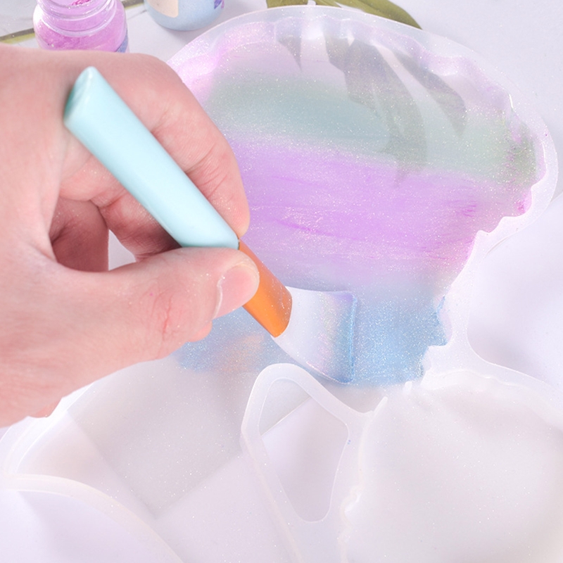 Stir Stick Silicone Brushes for Mixing Resin DIY Craft Tool for Resin Epoxy Liquid Paint Making Supply Silicone Spatula 13MD