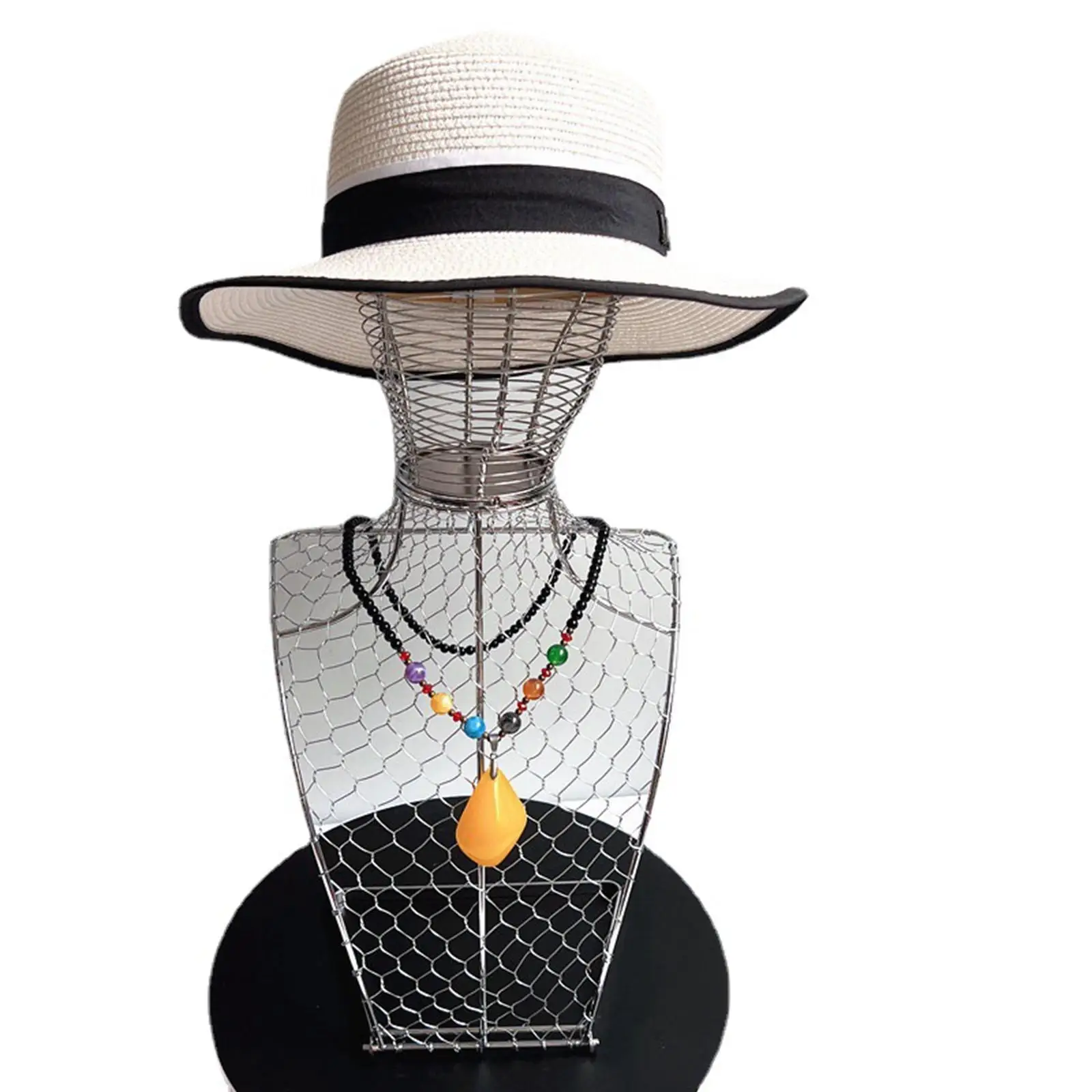 Necklace Display Stand Mannequin Bust Sturdy Pendant Chain Organizer 53cm for Home Decoration Desktop Jewelry Shop Shopping Mall