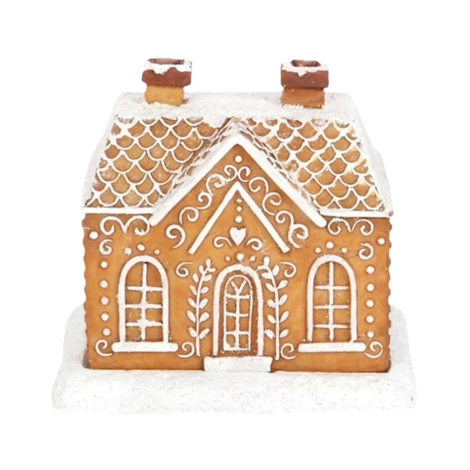 Christmas Incense Holder Backflow Chimney Creative Crafts Xmas Ornament Decoration for Collectible Home Table Holiday