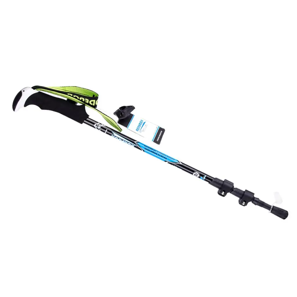 Carbon Fiber Telescopic Skiing Climbing Stick Trekking Hiking Antislip Cane