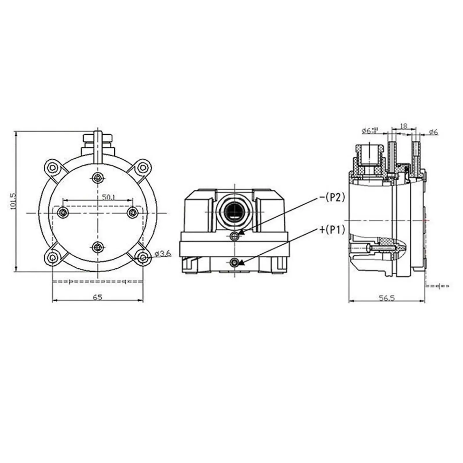 Differential Pressure Switch Micro Air Switch Controller for Engineering Electronic Processing Equipment Medical Pharmaceuticals