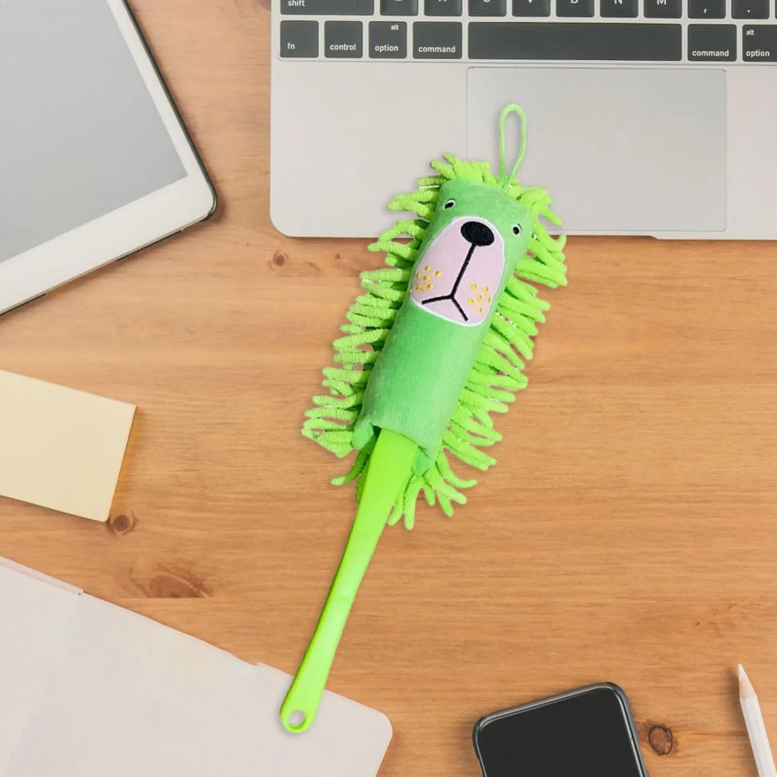 Microfiber Duster Brush Comfortable Grip Cute Detachable Washable Duster for Household Furniture Kitchen Computer