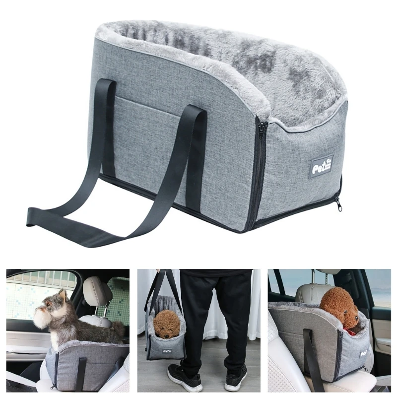 Title 10, Car Console Dog Tote Bag for Travel Soft Should...