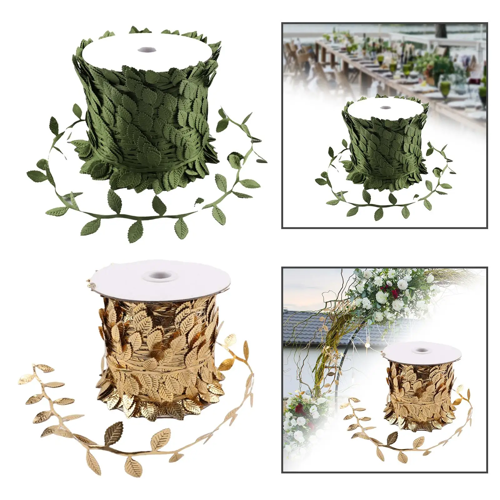 65.6ft Artificial Leaves Decorative Wreath Accessory DIY Wedding Vines Leaves for Wall Indoor Outdoor Backdrop Party
