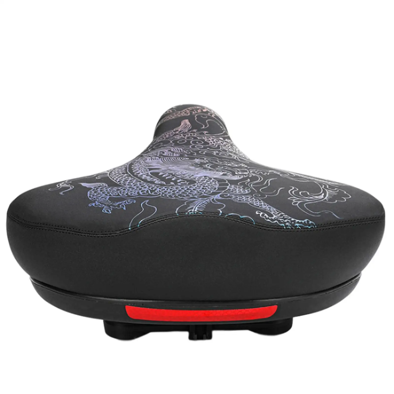 Dragon Pattern Bicycle Bike Saddle Cushion Accessories Universal Fit 2.6x13.8inch Anti Scratch for Indoor Stationary