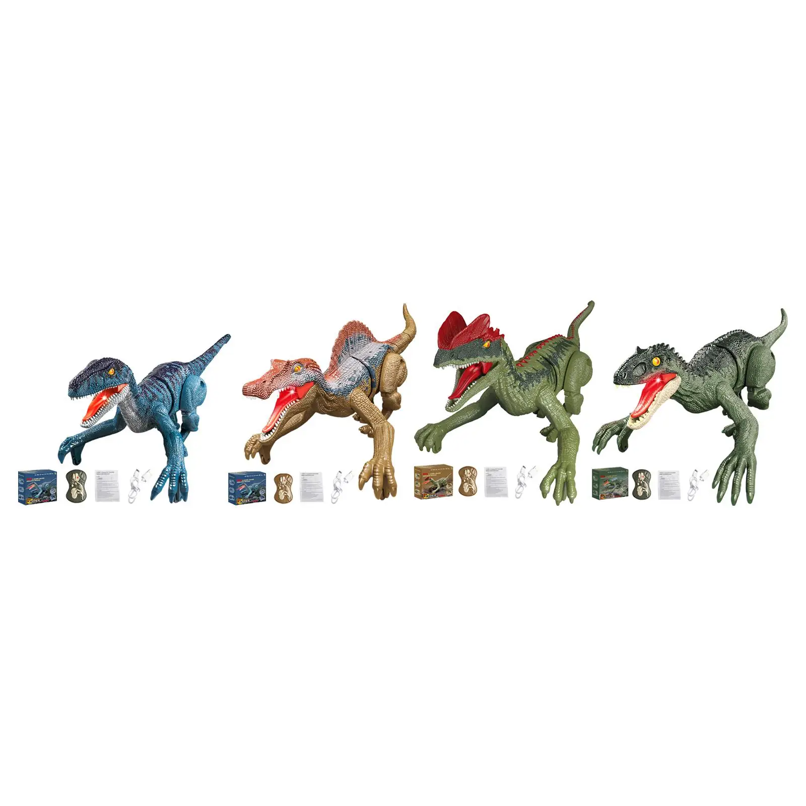 Robot Dinosaur with Sound and Light Realistic RC Dinosaur Toys Dinosaur Toy for Boys Girls Toddlers Children Holiday Gifts