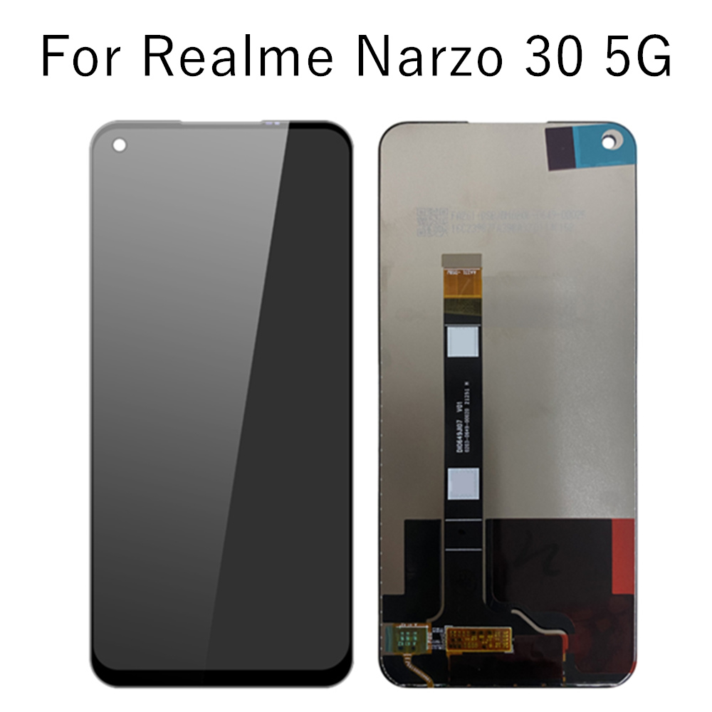 ЖК-дисплей 6,5 дюйма для Realme Narzo 30 5G RMX3242, сенсорный экран для  Realme Narzo 30 4G, дисплей RMX2156, ЖК-экран