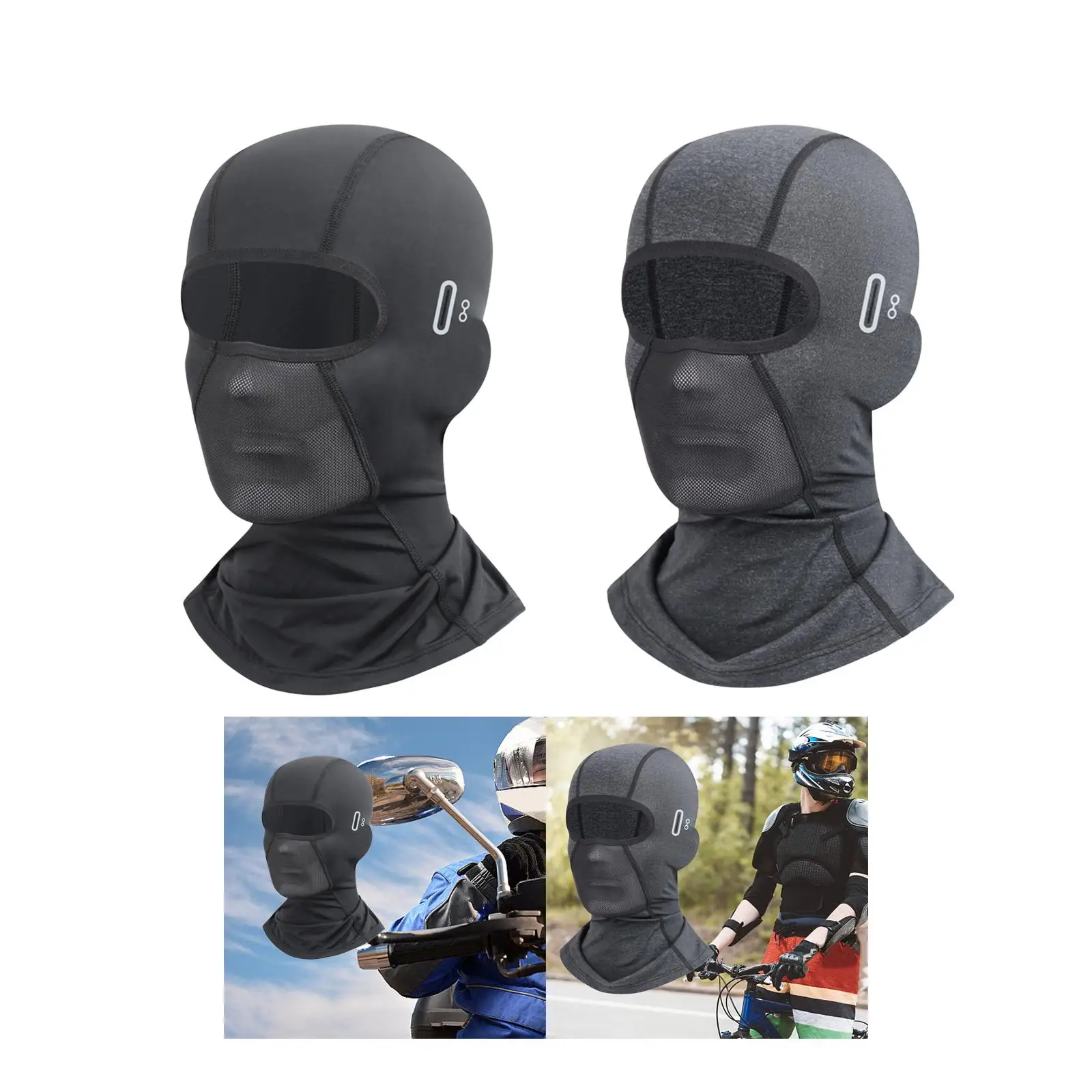 Balaclava Summer Cooling Motorcycle Scarf Ski Neck Warmer for Outdoor Riding Ski Snowboarding Motorcycle Cycling