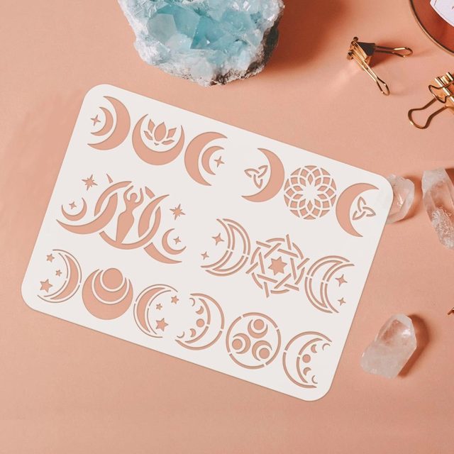 Evil Eyes Plastic Stencil 12x12" Mystical Themed Painting Template