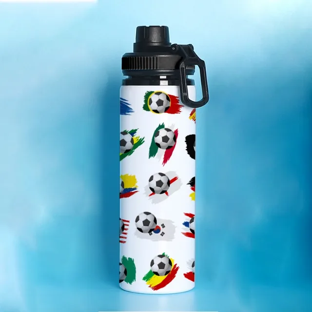 Botella de agua de aluminio para deportes de fútbol, botella de agua  reutilizable que cambia de Color para gimnasio, eventos deportivos,  ciclismo, Fitness y Camping, 700ml，botella agua aluminio，bidon agua，botella  de ag 
