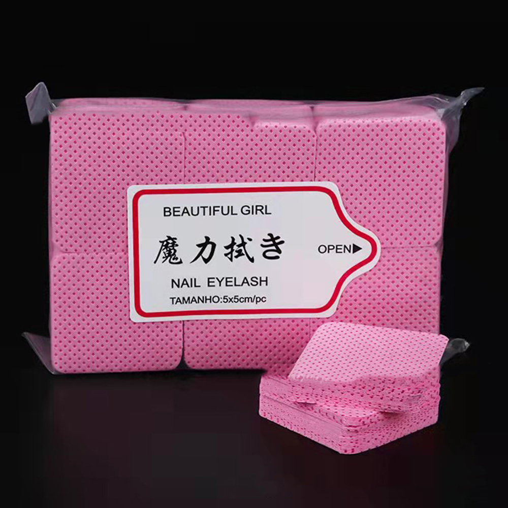 Description Picture 2 of item300/1000pcs Nail Cotton Pads Lint Free Gel Nail Polish Remover Wipes Extension Glue Cleaning Pads Lint Free Finishing Wipe