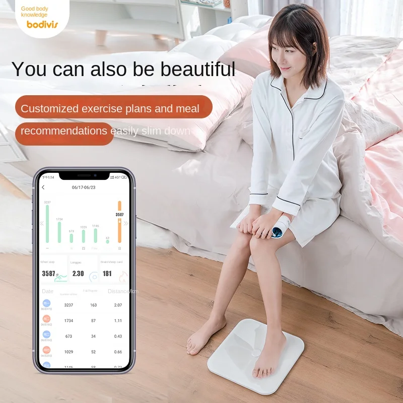 cheap bathroom scales YY Electronic Scale Body Fat Measuring Instrument Intelligent Precision Household Physical Fitness Scale Health Professional Bathroom Scales best of sale