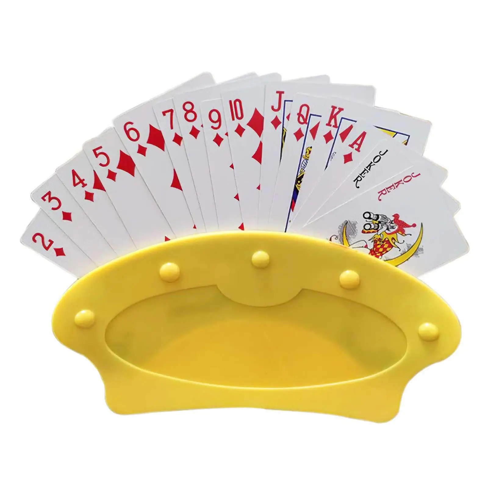 Hands Free Playing Card Holders Stand Seat, Fan Shaped,