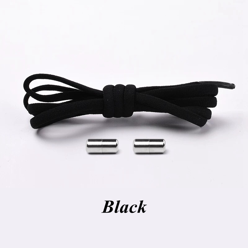 New 1Pair Elastic Locking Shoelaces Semicircle Shoelace Sneakers Shoe Laces Quick No Tie Shoelace Kids Adult Shoes Lace 21colors
