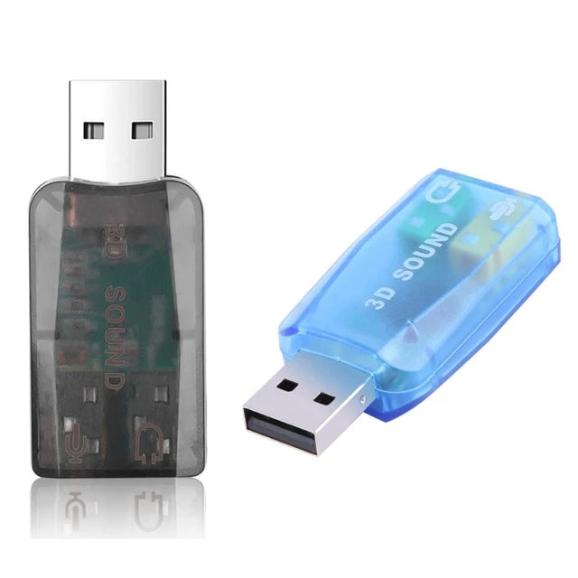 Tarjeta de sonido USB, tarjeta de sonido externa adaptador USB a 3,5mm con  soporte de Control de volumen para Window 2000/XP - AliExpress