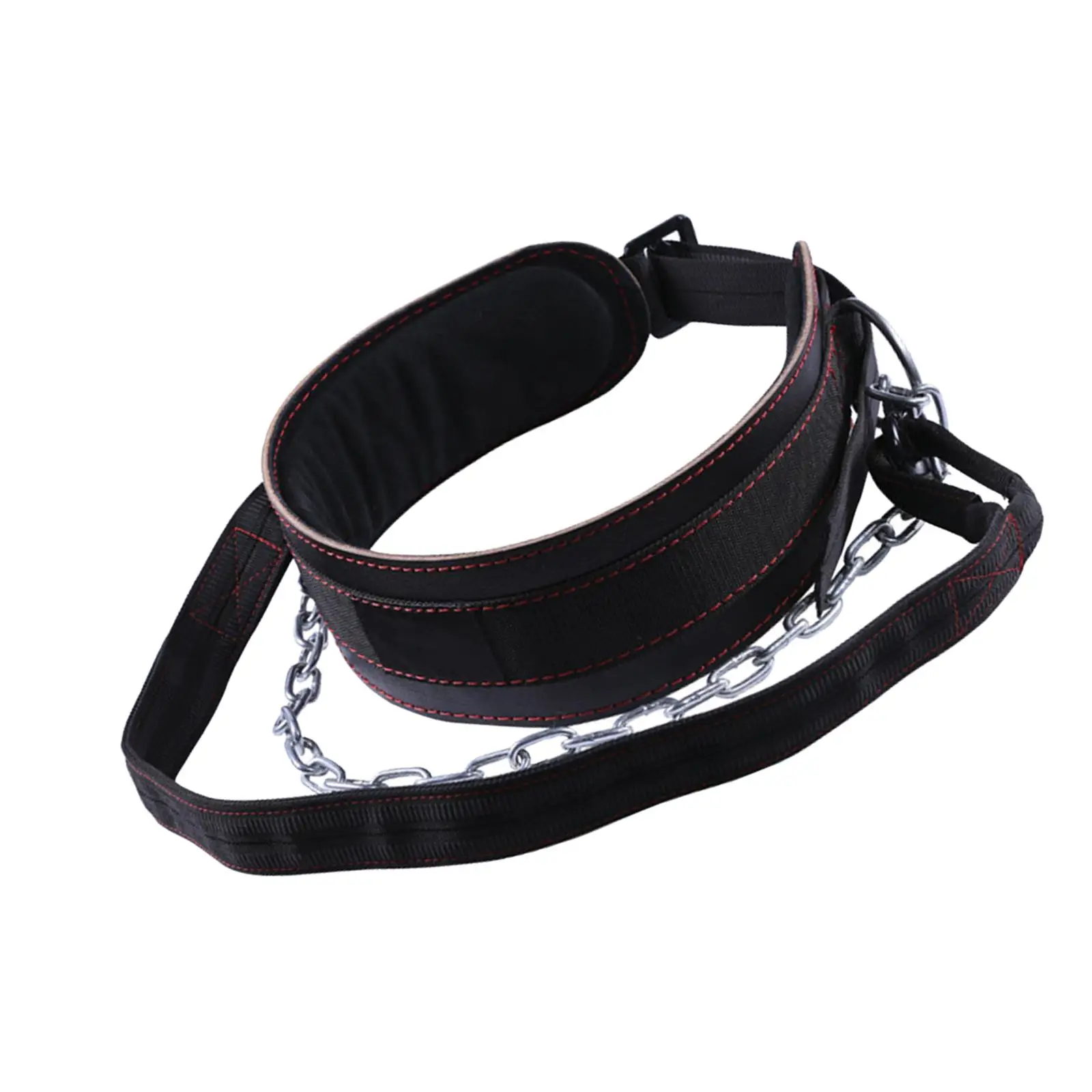 Fitness Weight Lifting Belt with Metal Chain Professional Trainer Weight Belt Lifting Belt for Power Lifting Strength Training