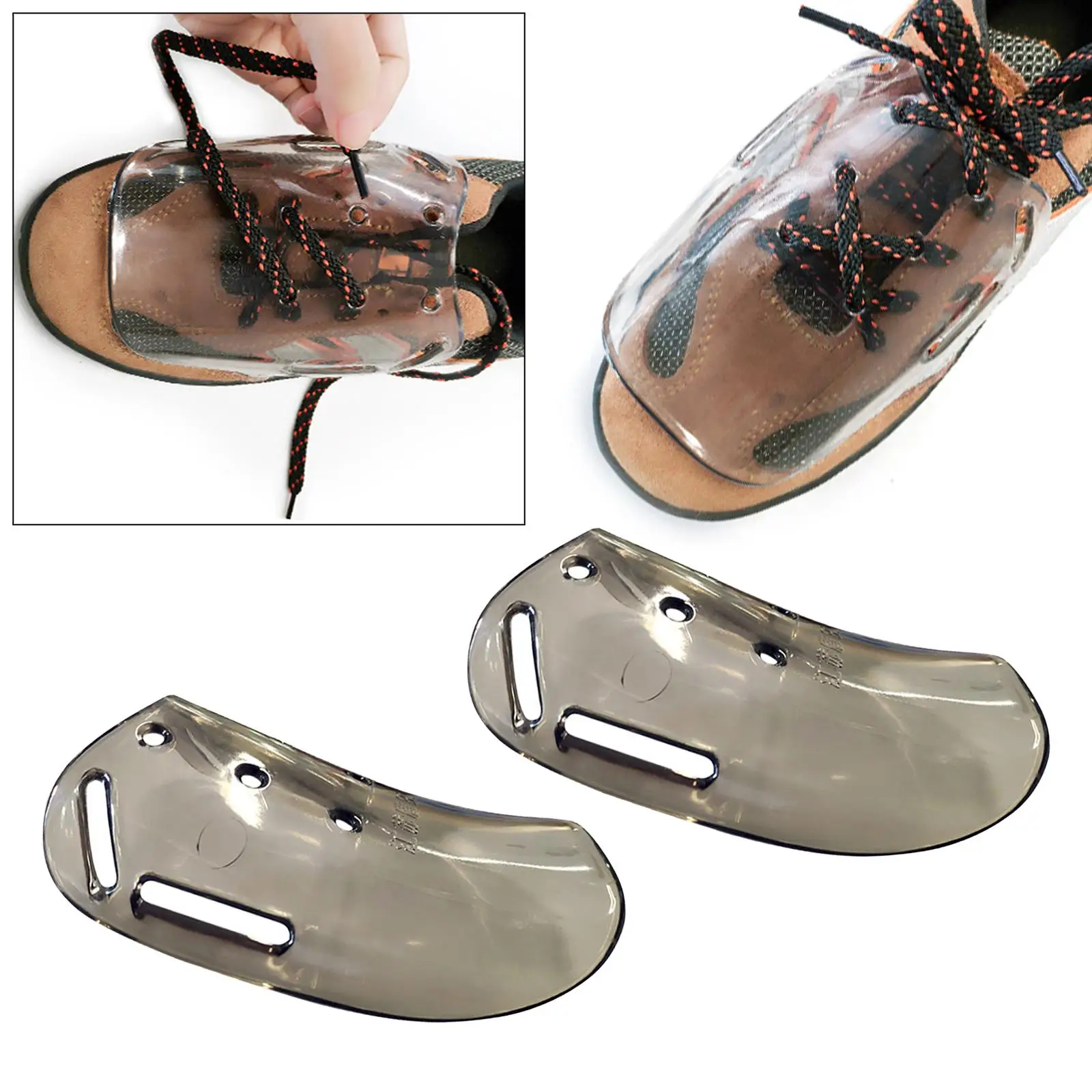 2 Pieces External Metatarsal Guard Safety Protection Heat Insulation ABS Welder Shoe Cover for Automobile Manufacturing Unisex