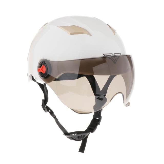Summer Breathable Motorcycle Half Motorbike Cycling for Men Women with Goggles Racing Head Protector Equipment