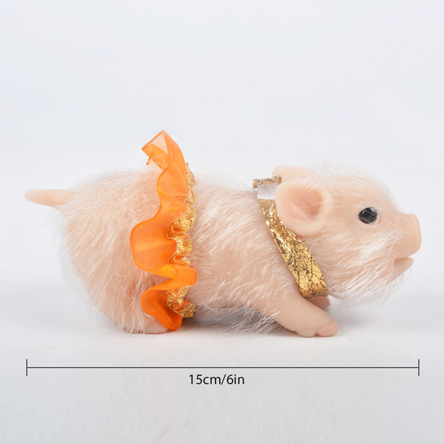 Willstar Silicone Pig Toy, 6 In Silicone Animals Pig Doll Mini