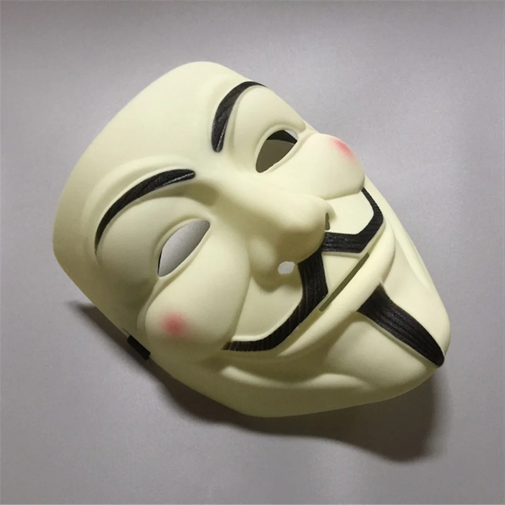 Film Cosplay V wie Vendetta Hacker Maske Anonymous Guy Fawkes Halloween Weihnachten Party Geschenk für Erwachsene Kinder Film Thema Maske – Detail 12