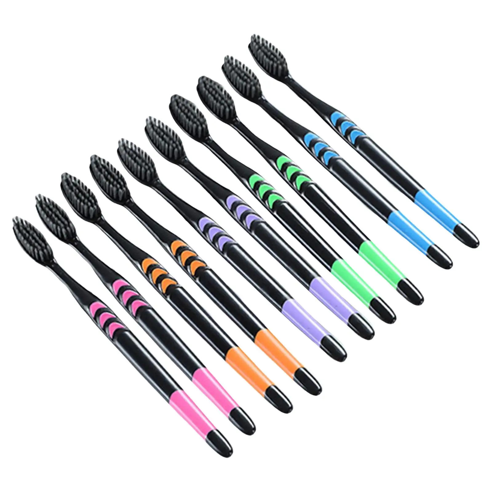 10 Pieces Toothbrush Protection Gum Care Excellent Cleaning Effect Gentle Manual Toothbrushes for Sensitive Teeth Gum Recession